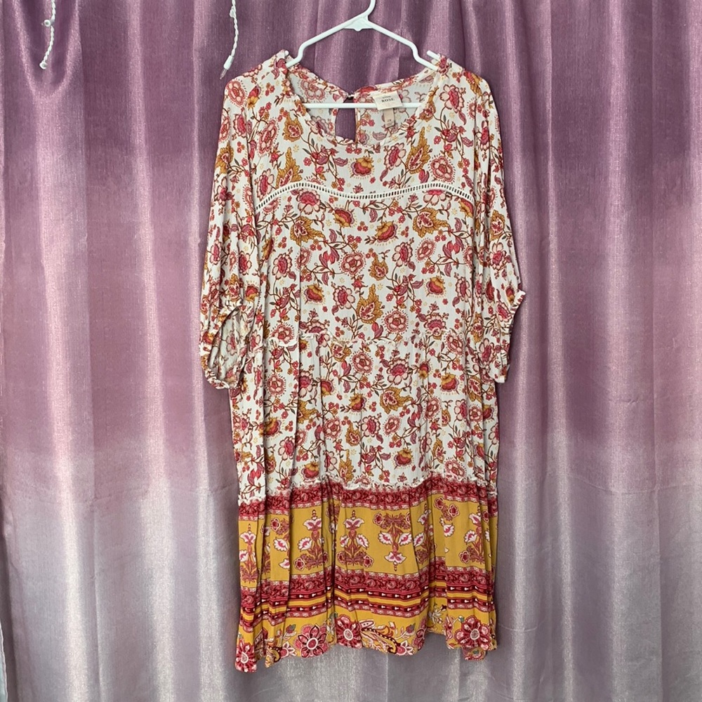 Knox Rose floral dress 2X